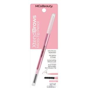 MCoBeauty‎ XtendBrows Micro-Tip Brow Pencil Light Medium Retractable Spoolie New